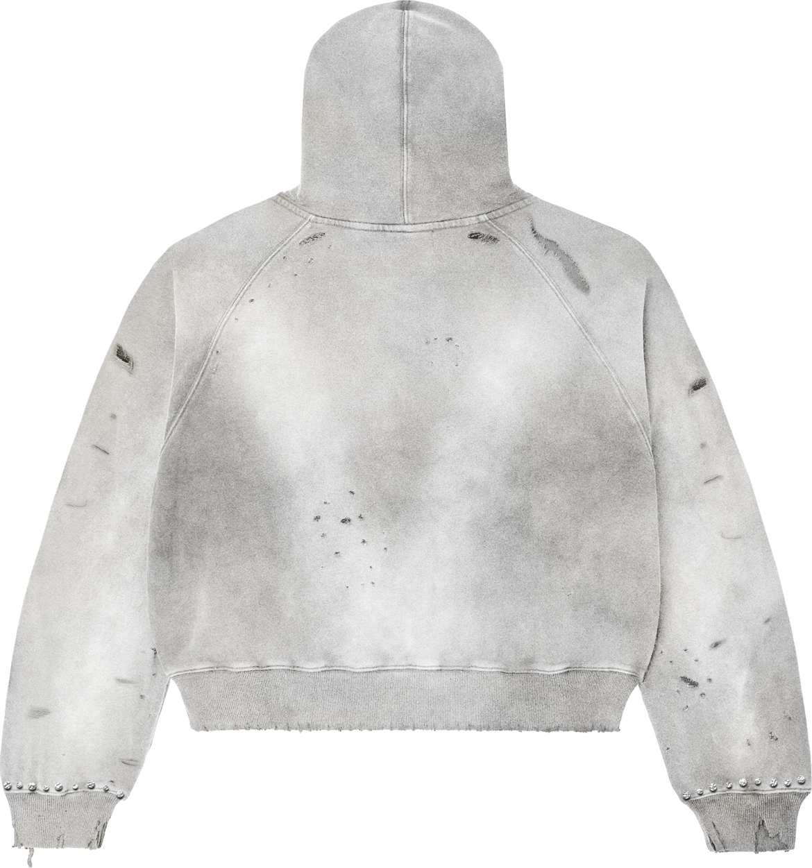 I Heart WAR HOODIE Stone / Washed Grey