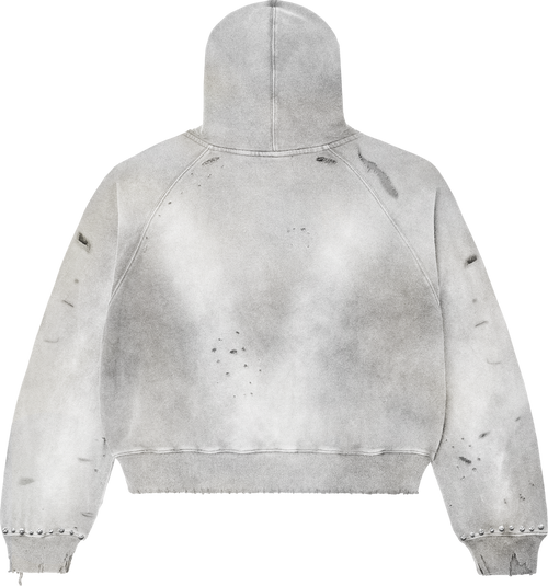 I Heart WAR HOODIE Stone / Washed Grey